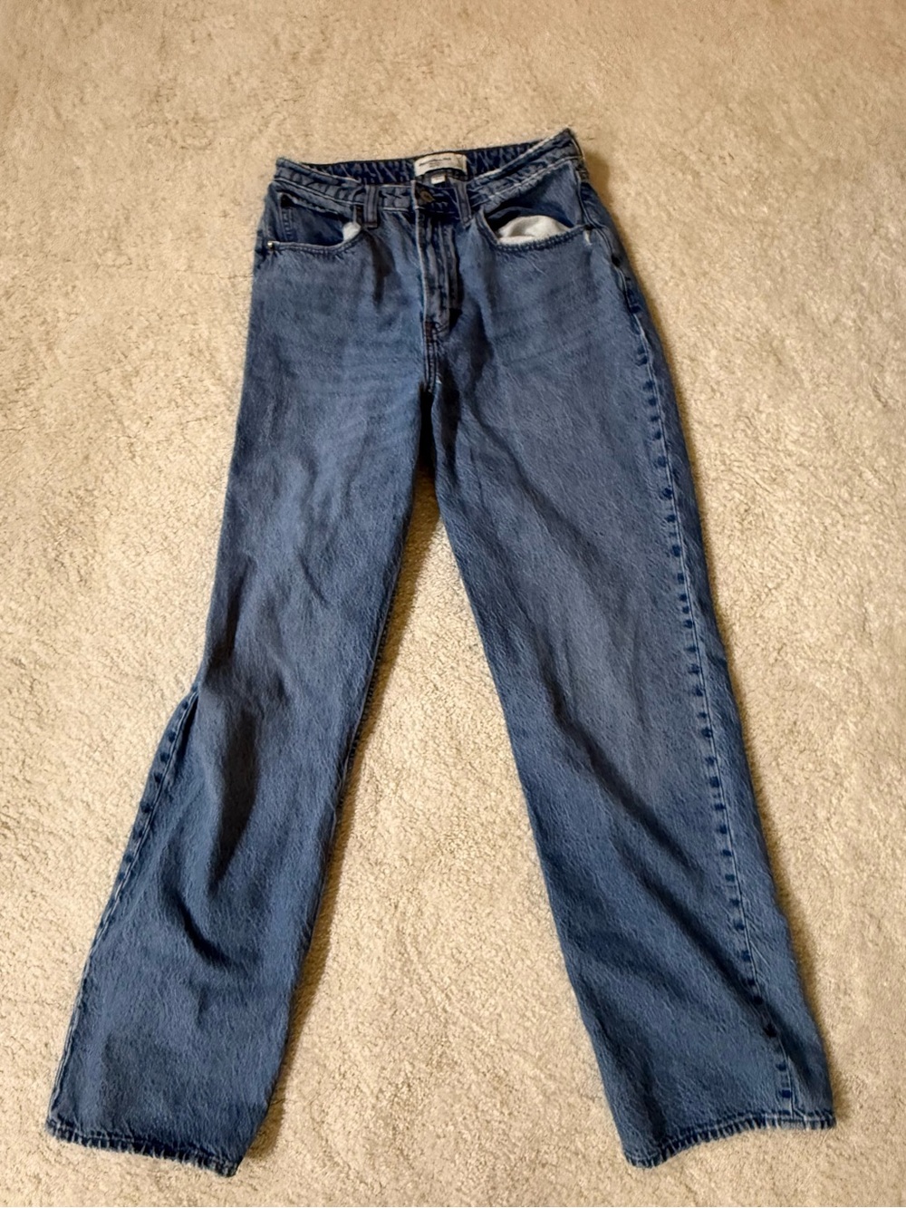 Abercrombie & Fitch high rise loose jeans curve love fit